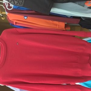 Boys Red Tommy Hilfiger swaeter